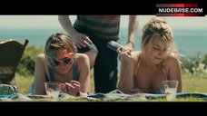8. Margot Robbie Sunbathing in Bikini – About Time