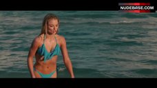 2. Emma Rigby in Sexy Blue Bikini – Plastic