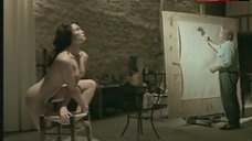 10. Emmanuelle Beart Bare Breasts and Pussy – La Belle Noiseuse