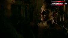 1. Josefin Asplund Bare Breasts – Vikings