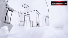 1. Lauren Lakis Laying Nude on Table – Gun Woman