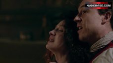 7. Caitriona Balfe Tits Scene – Outlander