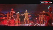 6. Elizabeth Berkley Topless on Stage – Showgirls