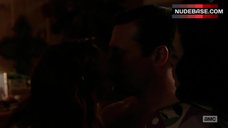 8. Jessica Pare Shows Lingerie in Lesbian Scene – Mad Men