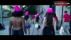 1. Michelle Miss Knockout Bracey Topless on Street – Free The Nipple