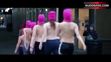 100. Michelle Miss Knockout Bracey Topless on Street – Free The Nipple