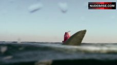 9. Jazy Berin Exposed Tits – 3 Headed Shark Attack