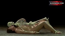 4. Marina Abramovic Lying Naked with Skeleton – The New Yorker Presents