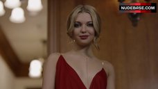 2. Sammi Hanratty Sexy in Red Dress – Seeds Of Yesterday