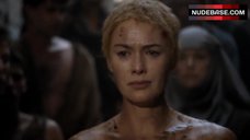 8. Lena Headey Naked into Crowd – Game Of Thrones