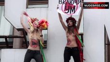 2. Inna Shevchenko Exposed Boobs – I Am Femen