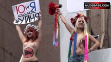 3. Inna Shevchenko Exposed Boobs – I Am Femen