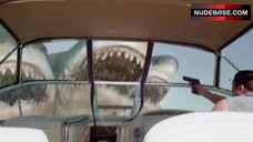 3. Karrueche Tran in Black Bikini – 3 Headed Shark Attack