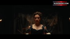 1. Lily James Decollete – Pride And Prejudice And Zombies
