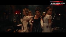 10. Lily James Decollete – Pride And Prejudice And Zombies