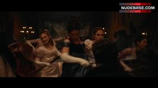 7. Lily James Decollete – Pride And Prejudice And Zombies