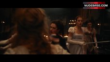 9. Lily James Decollete – Pride And Prejudice And Zombies