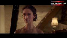 4. Lily James Sex on Table – The Exception