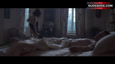 9. Lily James Naked Tits and Ass – The Exception