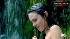 4. Poppy Drayton Nude in Waterfall – The Shannara Chronicles
