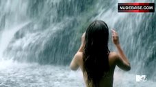 8. Poppy Drayton Nude in Waterfall – The Shannara Chronicles