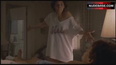 6. Lorraine Bracco Shows Panties – Someone To Watch Over Me