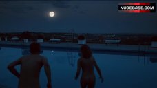 Lisa Wagner Jumps Nude in Pool – Kommissarin Heller: Hitzschlag