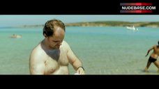 4. Elli Tringou Topless on Beach – Suntan
