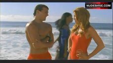 9. Angelica Bridges Red Swimsuit – Baywatch: Hawaiian Wedding