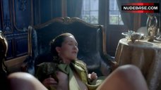 Claire Sermonne Shows Bush and Breasts – Outlander