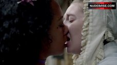 5. Rosalind Eleazar Lesbian Kiss – Harlots