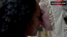 7. Rosalind Eleazar Lesbian Kiss – Harlots