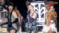 8. Sasha Mallory Bare Tits on Stage – Madonna: Rebel Heart Tour
