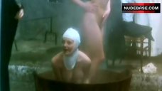 9. Jessica Moore Nude in Sauna – La Monaca Del Peccato