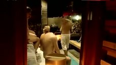 8. Nadine Brandstatter Nude in Sauna – Fit For Fun Tv