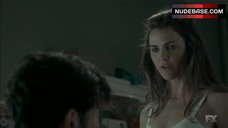 10. Keri Russell in White Bra – The Americans