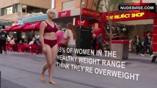6. Stefania Ferrario Shows Underwear on Street – Embrace