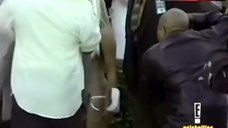 7. Lil' Kim in Sexy Outfit – Celebrities Uncensored