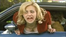 6. Brittany Murphy Cleavage – Just Married