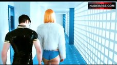 2. Amber Valletta Butt in Blue Panties – Gamer