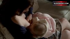 8. Cara Buono Breasts Feeding – The Sopranos