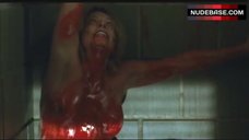 9. Lisa Arturo Nude Bloodied Boobs – Insanitarium