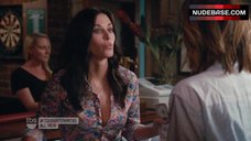 2. Courteney Cox Flashes Lingerie – Cougar Town