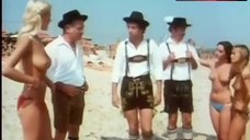6. Sibylle Rauch Shows Boobs on Beach – Drei Lederhosen In St. Tropez