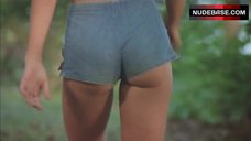 4. Kirsten Baker Sexy in Jeans Shorts – Friday The 13Th Part 2