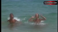 Anja Schute Shows Boobs on Beach – Premiers Desirs