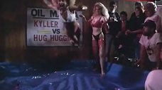 1. Donna Spangler Wrestling in Bikini – Guns