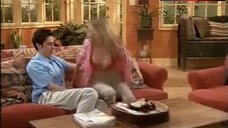 2. Sarah Chalke Flashes Red Lace Bra – Scrubs