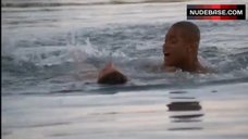 9. Roselyn Sanchez Swims Nude – Boat Trip