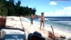 4. Amanda Donohoe Full Nude on Beach – Castaway